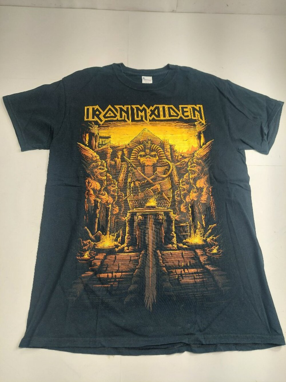 Iron Maiden T-Shirt Book Of Souls World Tour Men's Black Metal Band 2 Sided Sz M